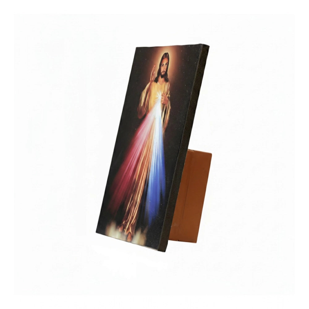 Wooden Divine Mercy Of Jesus Christ Table Top Christian Bible