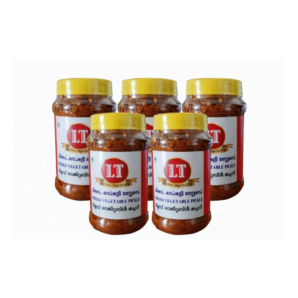Pack Of_5 100Gm Lt Mixed Veg Pickle Traditional Digestive Side