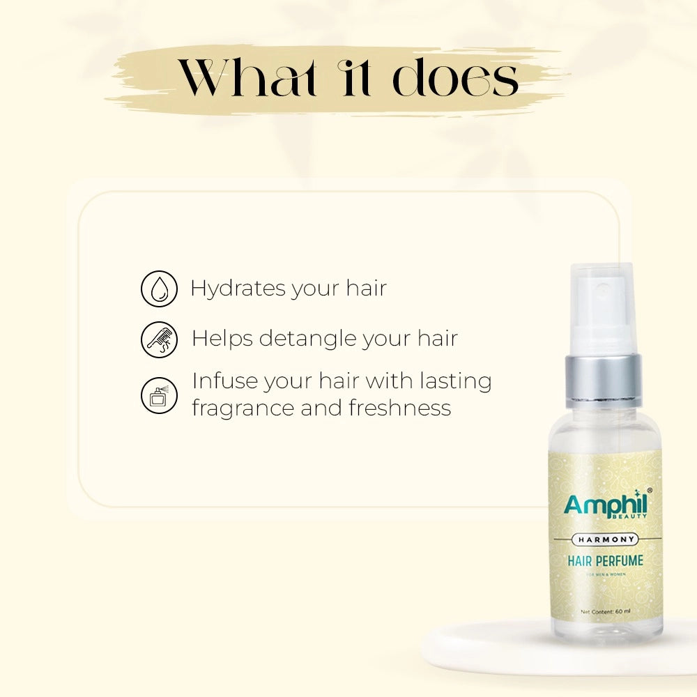 Amphil Beauty Harmony Unisex Hair Perfume 60 Ml | Alcohol Free