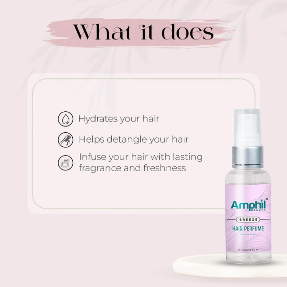 Amphil Beauty Breeze Unisex Hair Perfume 60 Ml | Alcohol Free