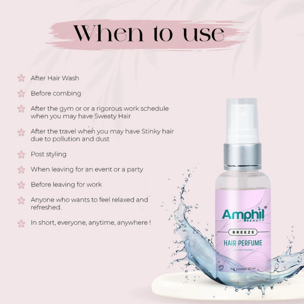 Amphil Beauty Breeze Unisex Hair Perfume 60 Ml | Alcohol Free
