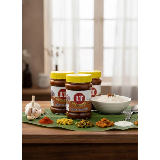Pack Of_3 300Gm Lt Garlic Pickle Traditional Digestive Side Di
