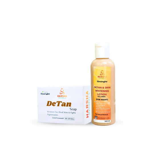 Harsha Naturals Detan And Whitening Body Lotion - (100Ml)