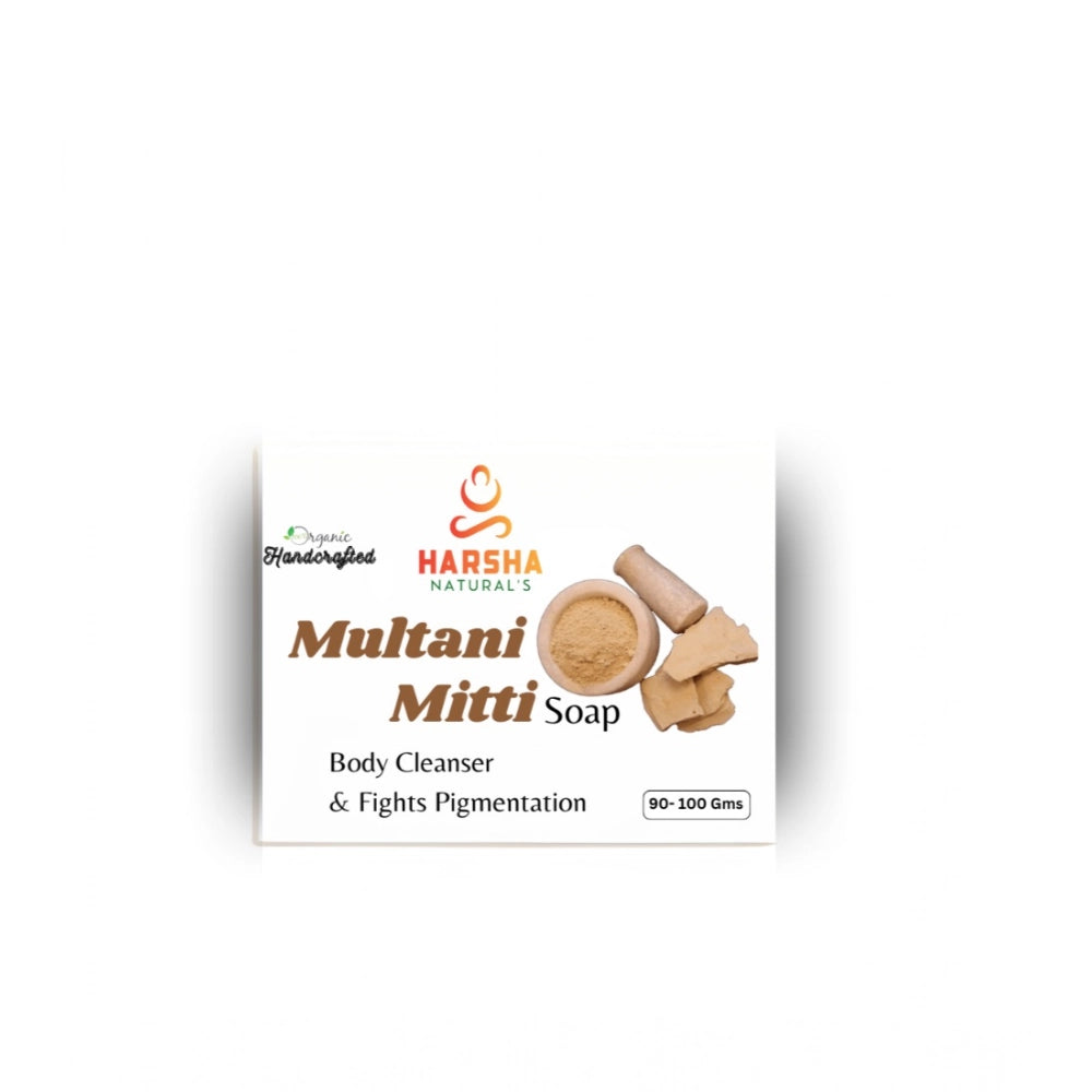 Pack Of_2 Harsha Naturals - Multani Mitti Soap (100Gm)