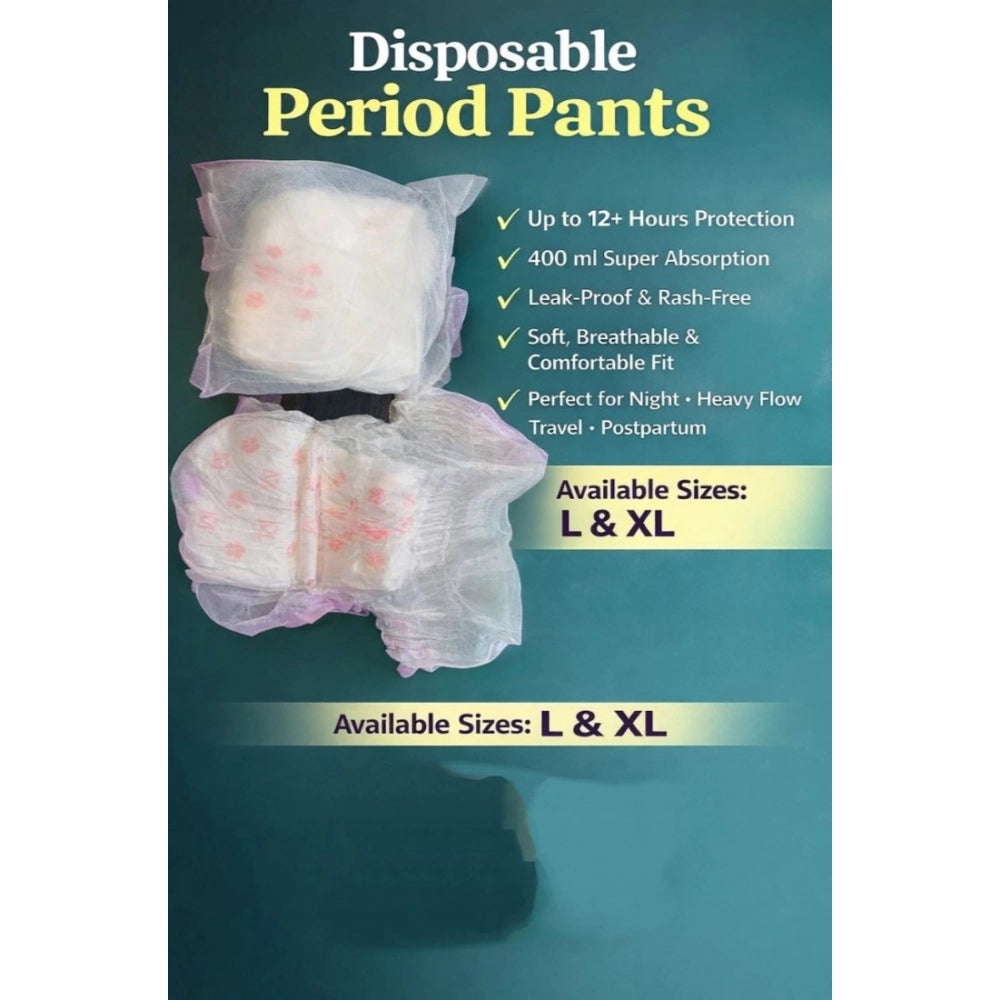 Pack Of_10 Pcs Cotton Disposable Lady Period Pants Sanitary Na