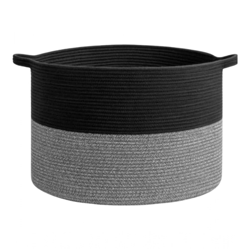 Cotton Pack Of_1 16X14 Inch Storage Basket For Clothes With Ou