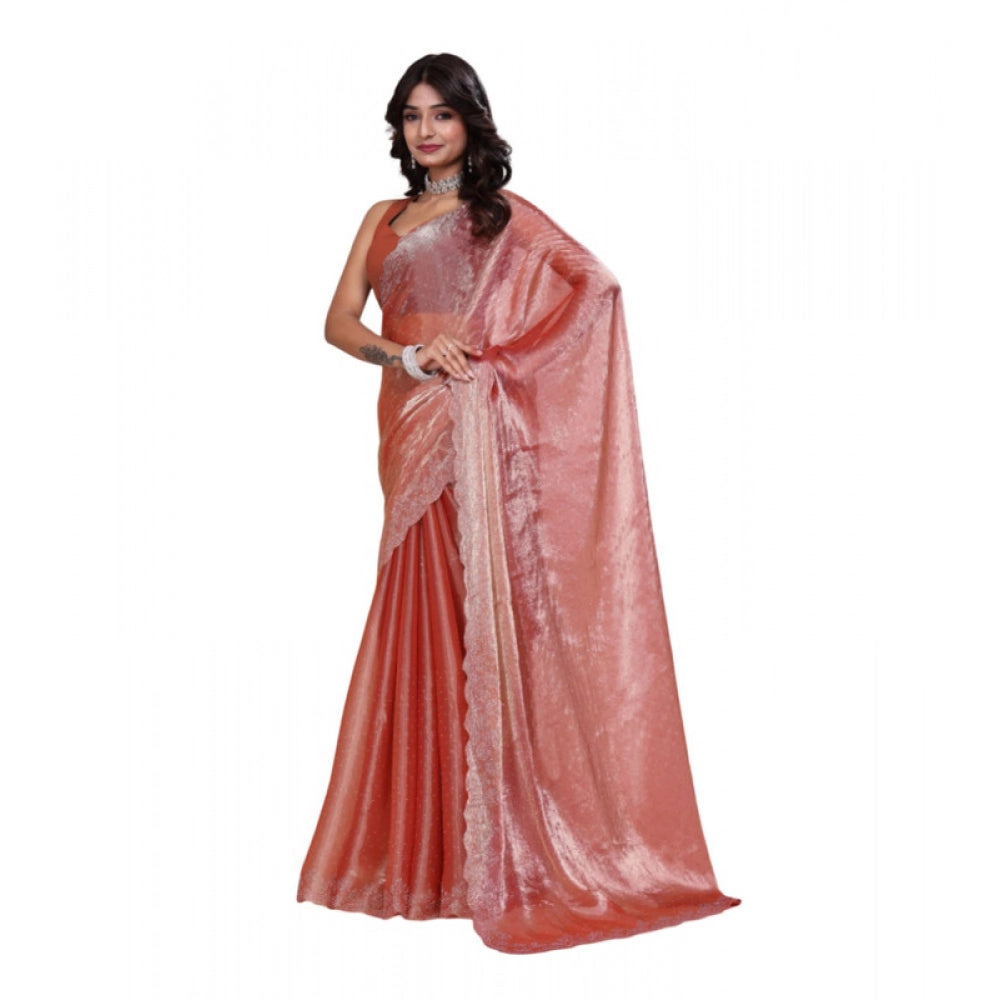 Women'S Jimmy Choo Embellished Bollywood Saree With Unstitched