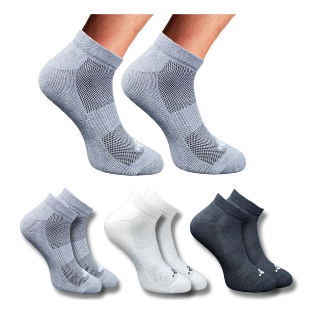 3_Pair Set Unisex Casual Cotton Printed Low Cut Socks (Multicolor)