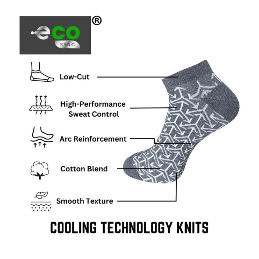 3_Pair Set Unisex Casual Cotton Printed Low Cut Socks (Multico
