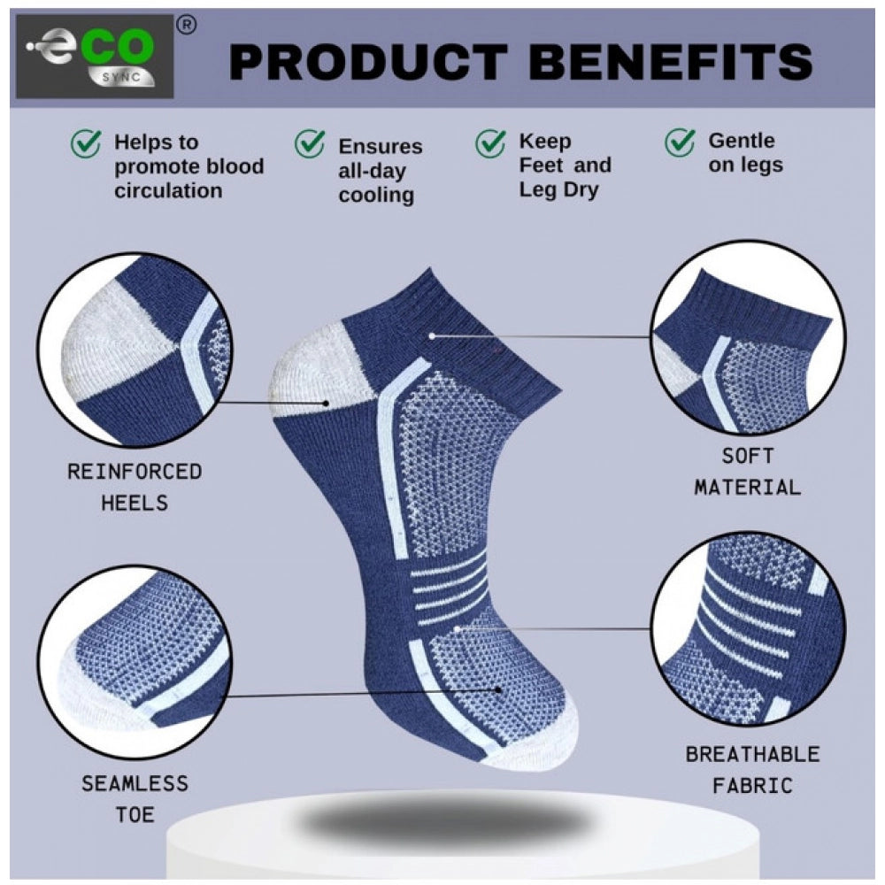 3_Pair Set Unisex Casual Cotton Printed Low Cut Socks (Multico