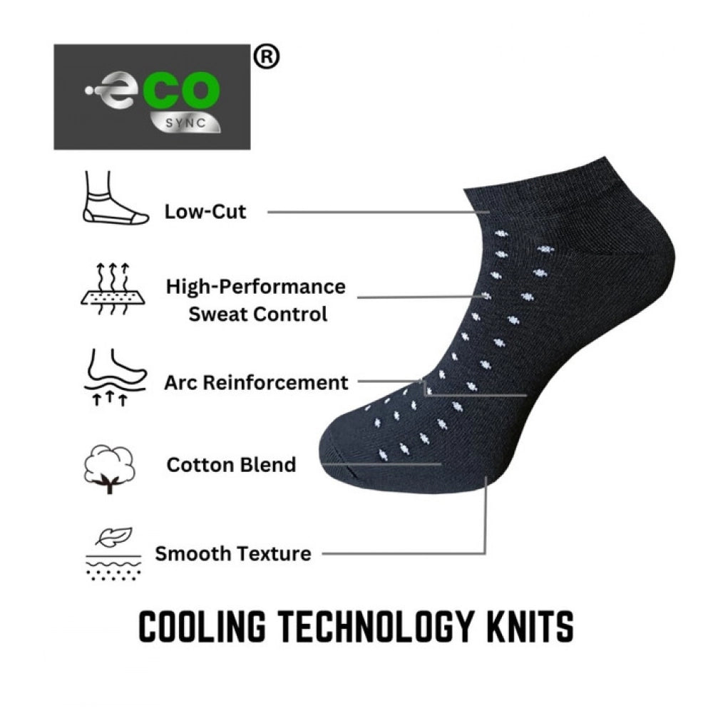 3_Pair Set Unisex Casual Cotton Printed Low Cut Socks (Multico