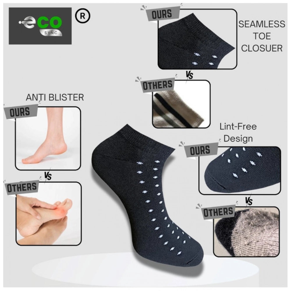 3_Pair Set Unisex Casual Cotton Printed Low Cut Socks (Multico