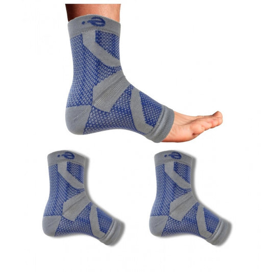 3_Pair Set Unisex Casual Cotton Printed Ankle Length Support Socks (Multicolor)