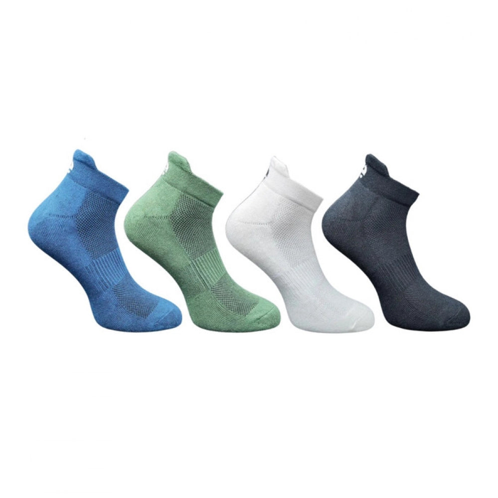 4_Pair Set Unisex Casual Bamboo Cotton Printed Ankle Length So