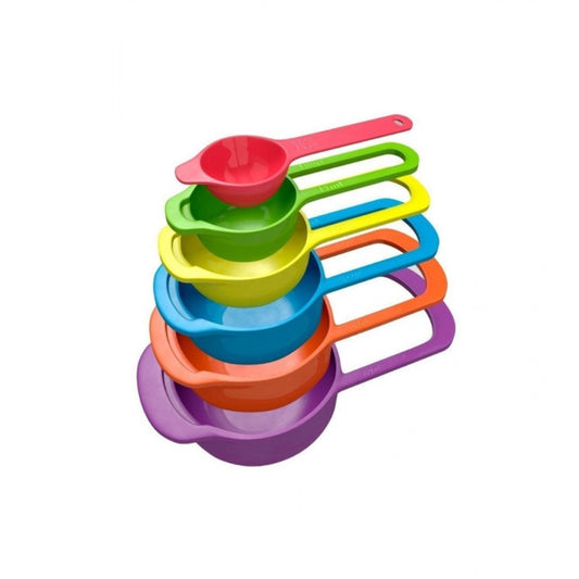 Pack Of 4_Colorful Measuring Cup Spoon Set Stackable Kitchen M