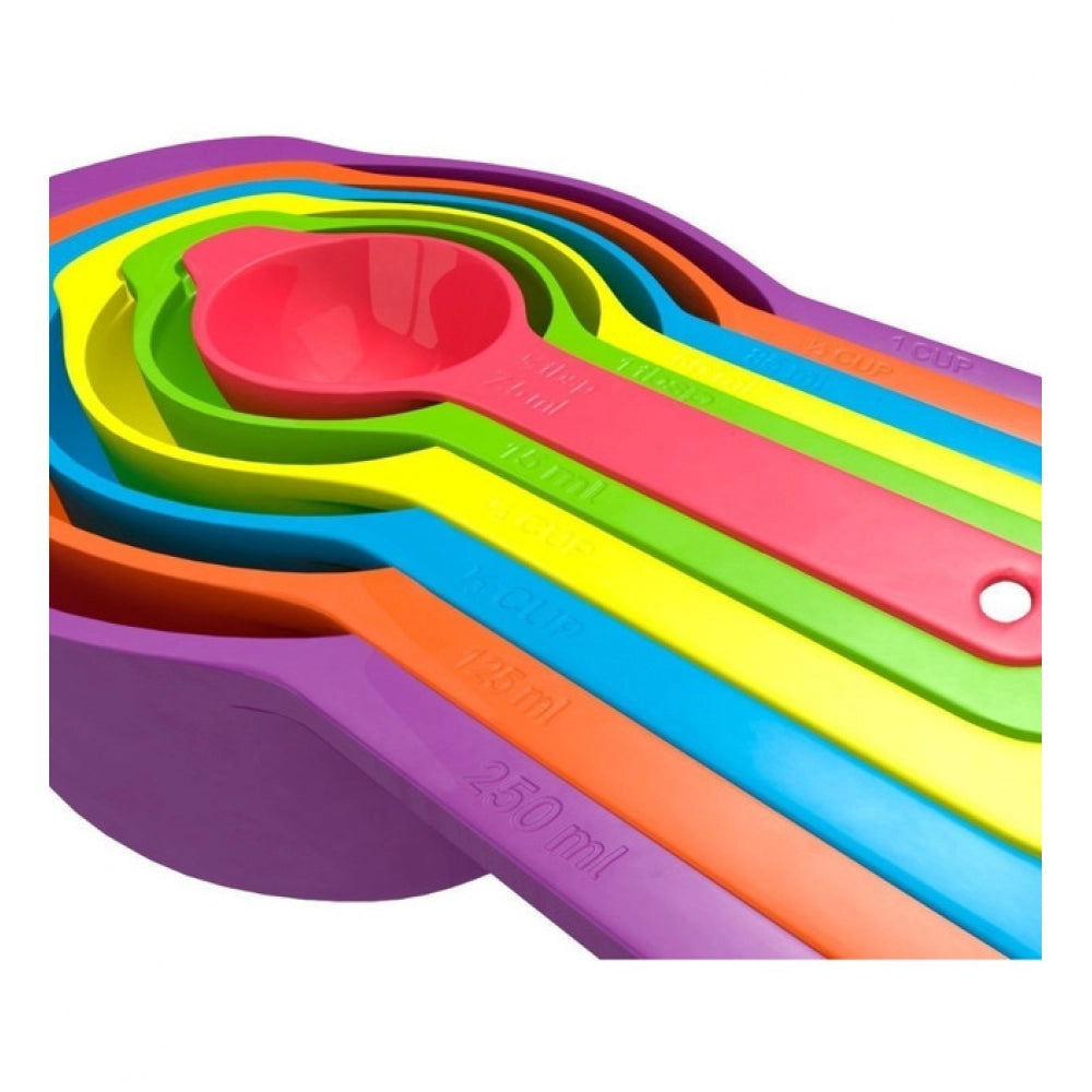 Pack Of 4_Colorful Measuring Cup Spoon Set Stackable Kitchen M