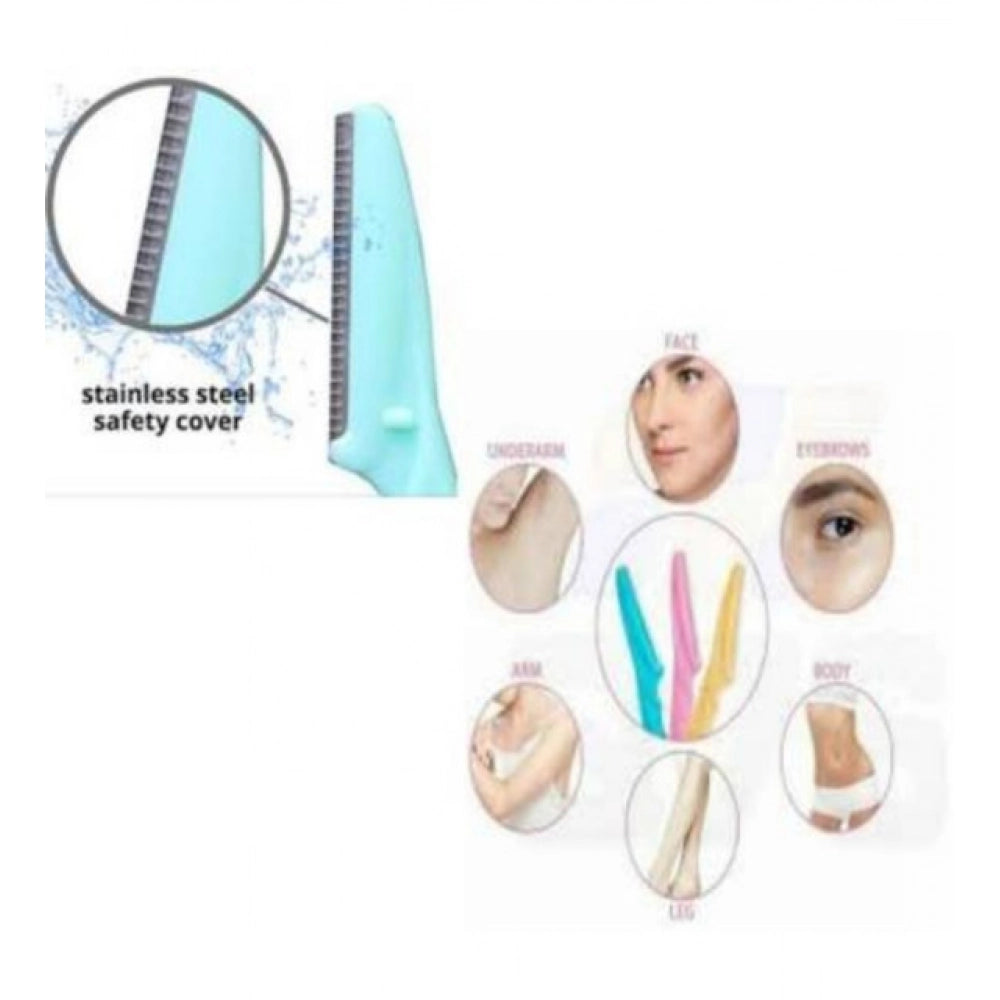 Pack Of 3_Facial Razor Set Eyebrow And Face Shaving Trimmer (C