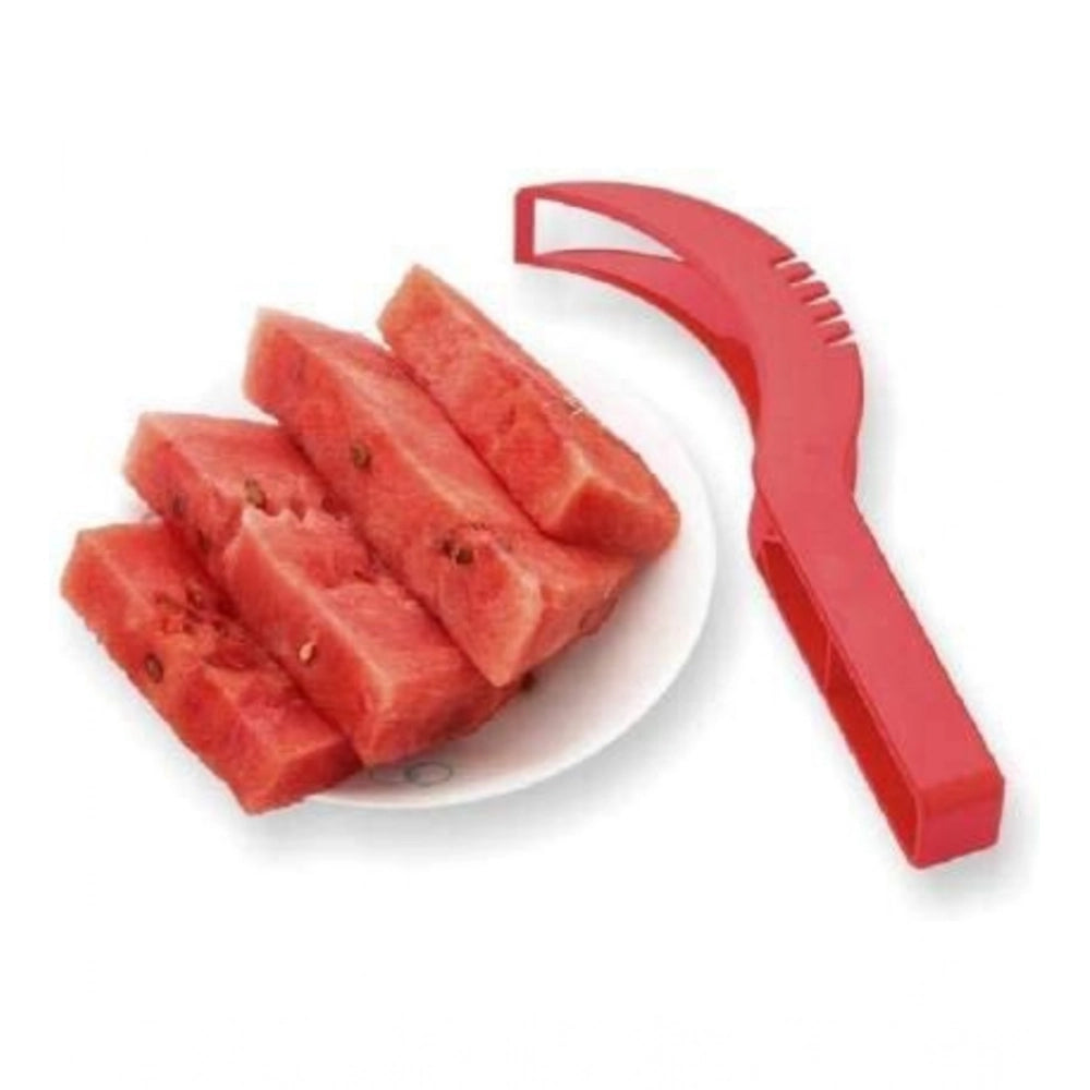 Pack Of 3_Plastic Handle Watermelon Cutter Knife (Color: Assor