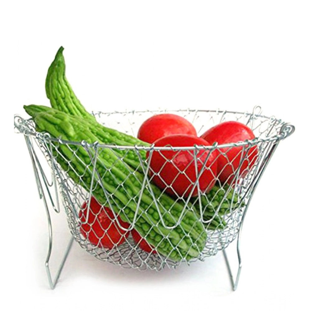 Foldable Chef Basket – Multi-Function Strainer And Steamer (Co