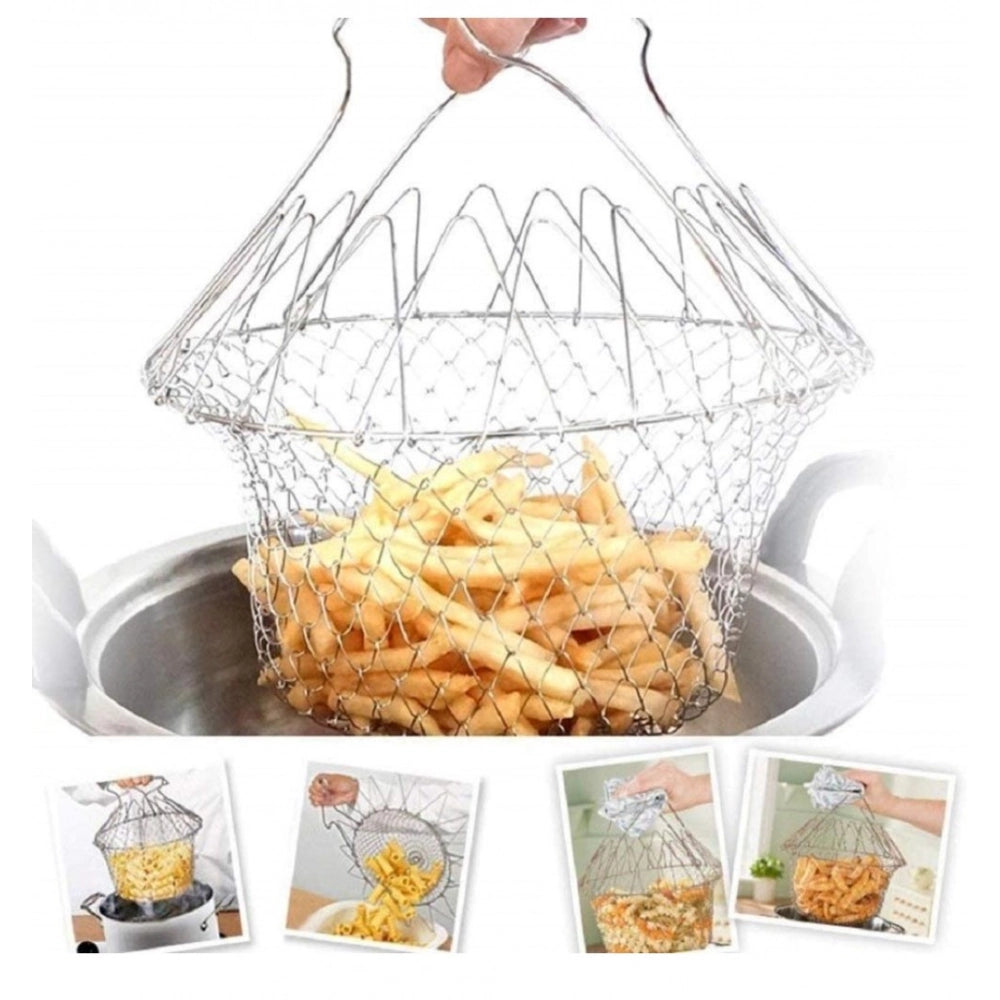 Foldable Chef Basket – Multi-Function Strainer And Steamer (Co
