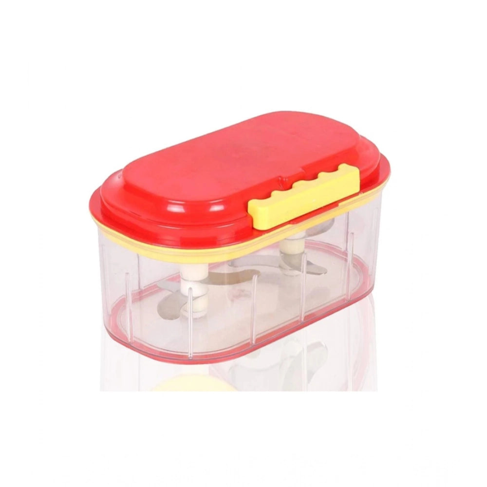 Pack Of 2_Twin Bowl Dual-Blade Hand Chopper | Manual Food Proc