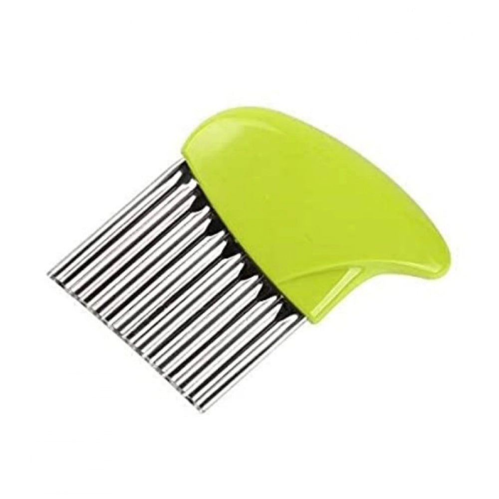 Pack Of_5 Wave Shape Stainless Steel Potato Cutter And Slicer