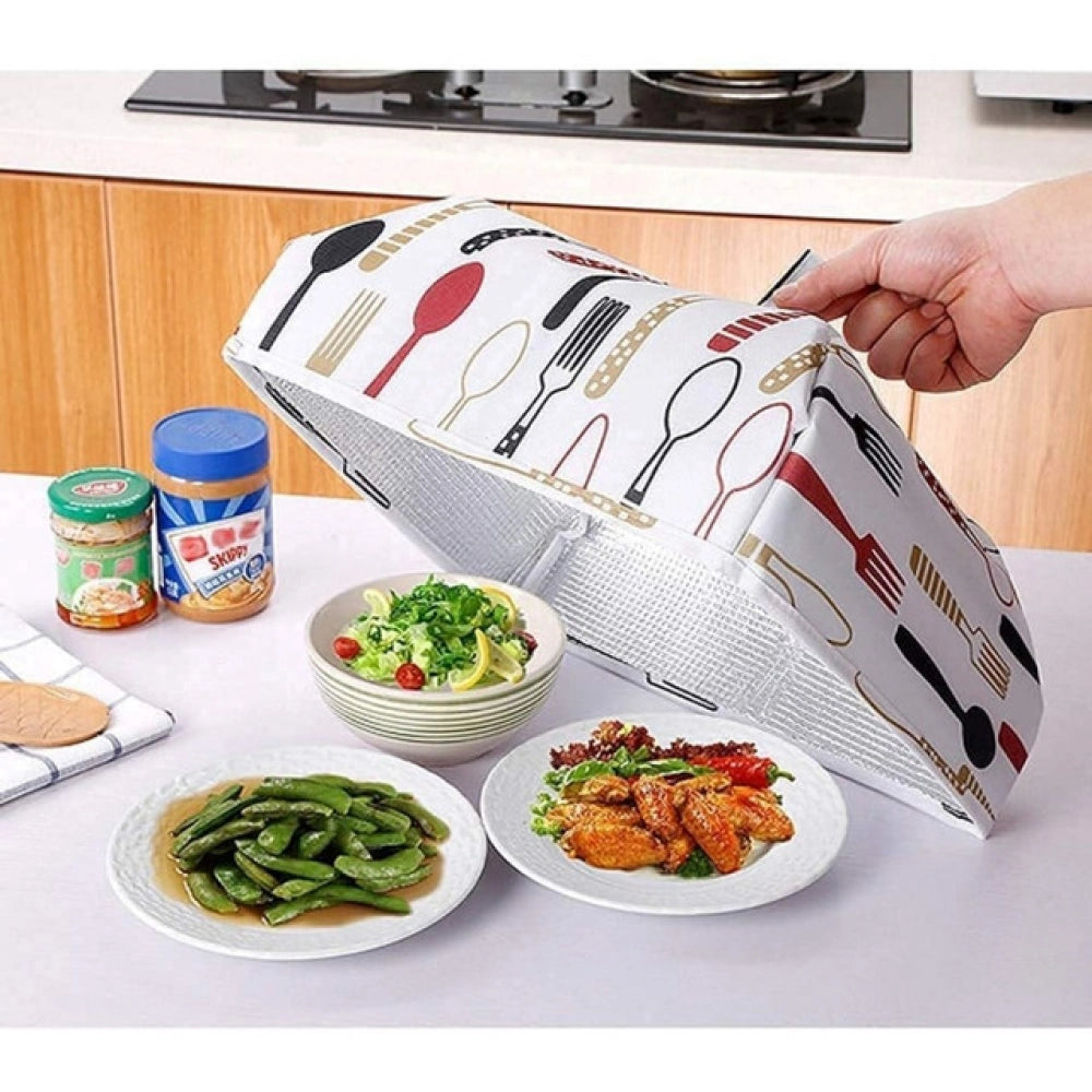 Pack Of 4_Food Dish Cover – Reusable Mesh Lid For Protecting F