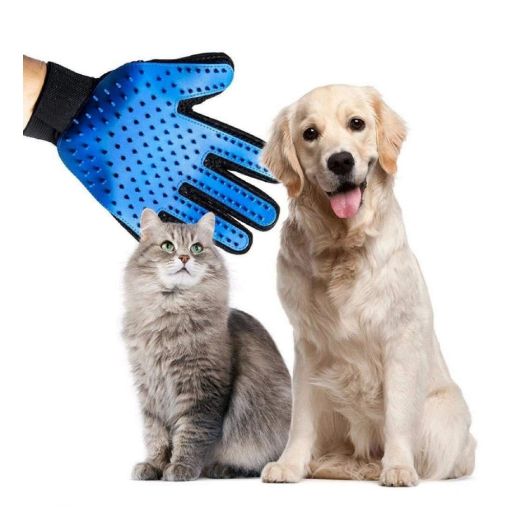 Pack Of 2_5-Finger Deshedding Glove – Pet Hair Remover And Gro