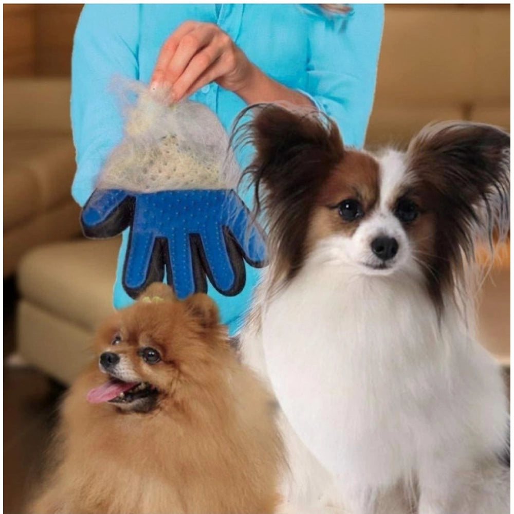 Pack Of 2_5-Finger Deshedding Glove – Pet Hair Remover And Gro