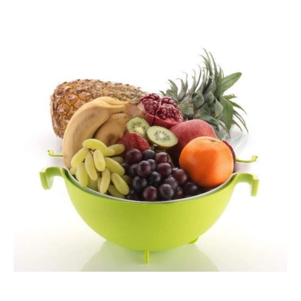 Pack of 3_Multifunctional Vegetable And Fruit Draining Basket –