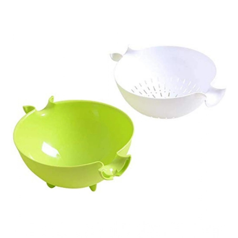 Pack of 3_Multifunctional Vegetable And Fruit Draining Basket –
