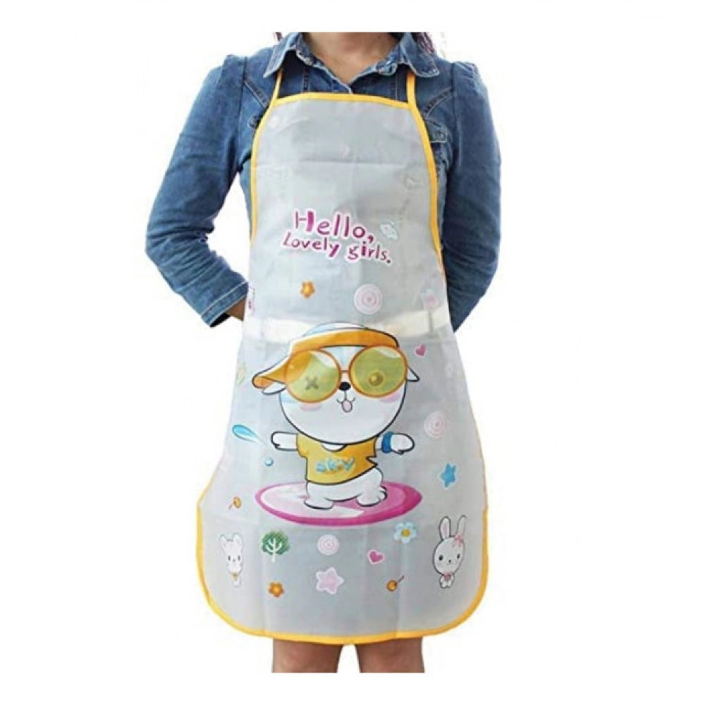Pack of 2_Printed Waterproof Kitchen Apron with Pockets for kids–