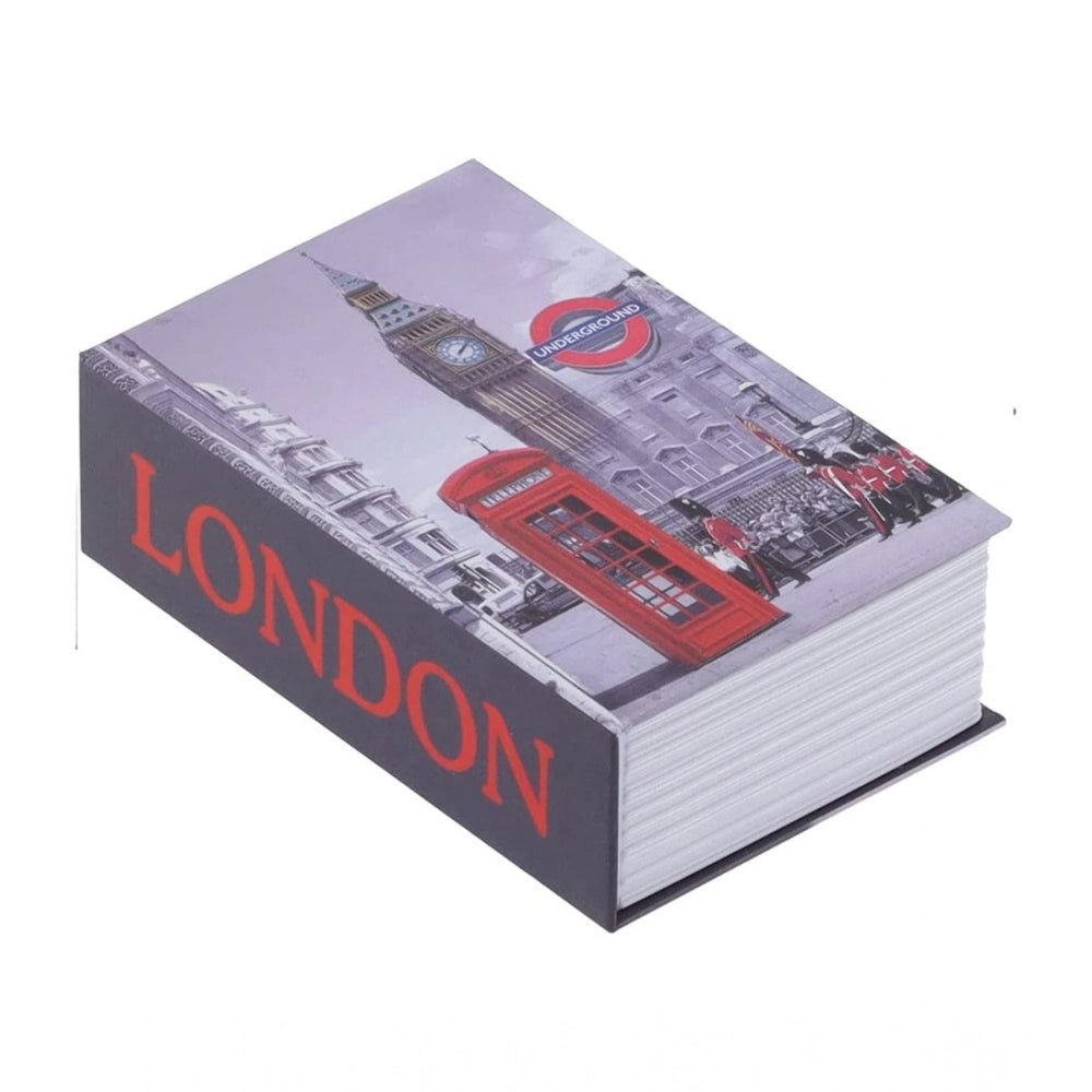 Secret Book Safe With Number Locker (Gray)