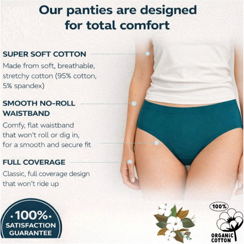 Pack Of_12 Women'S Cotton Solid Hipster Panty (Multicolor)