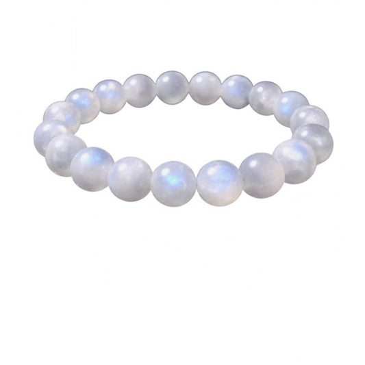 Natural Crystal 8Mm Moonstone Bracelet (White)