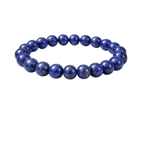 Natural Crystal 8Mm Lapis Lazuli Bracelet (Dark Purple)