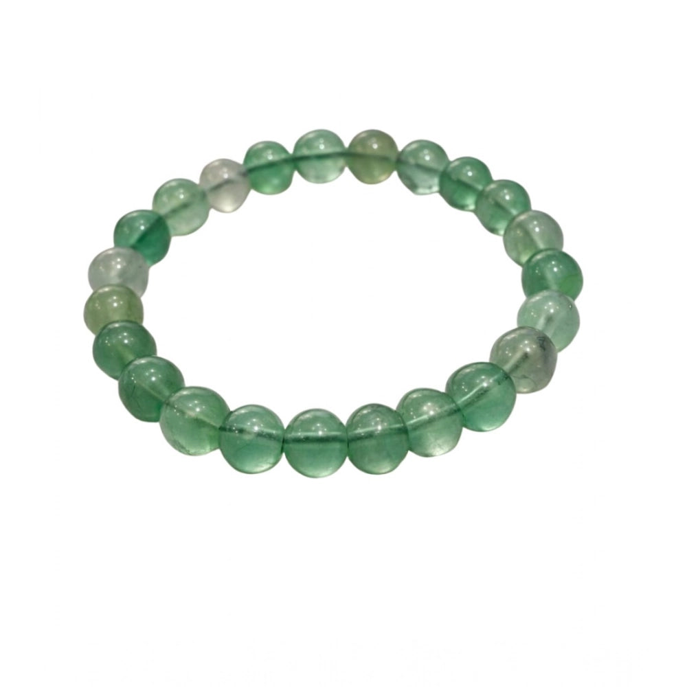 Natural Crystal 8Mm Fluorite Bracelet (Green)