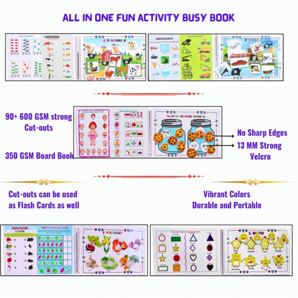 My First Busy Book – Fun And Educational Activity Kit For Kids