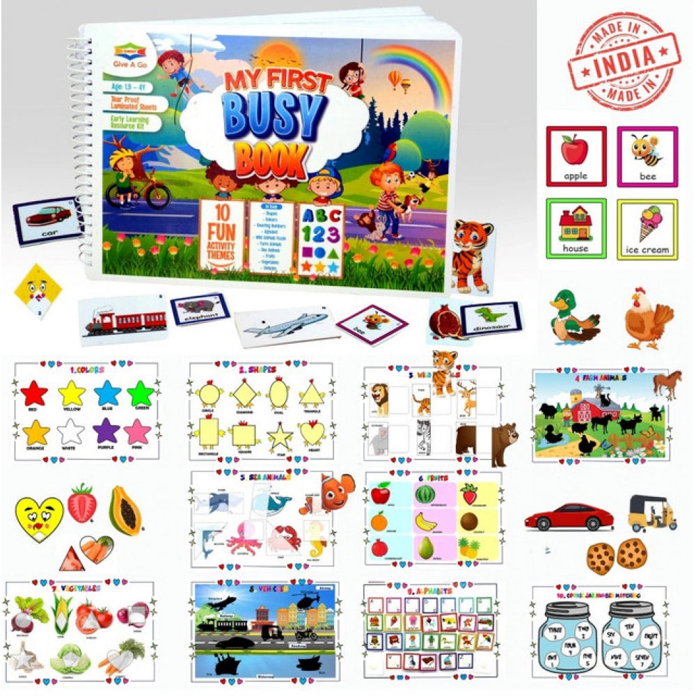 My First Busy Book – Fun And Educational Activity Kit For Kids