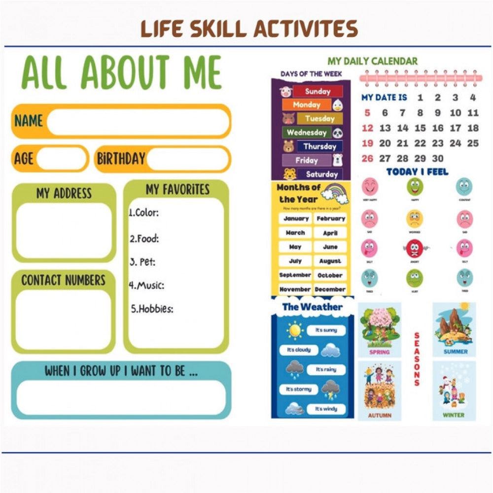Montessori Busy Book – Early Learning Activity Set (2–4 Years,
