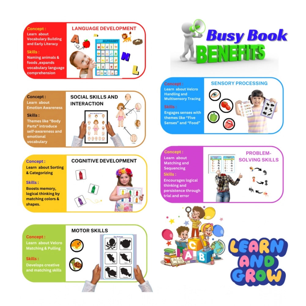 Montessori Busy Book Benefits– Complete Early Learning Activit
