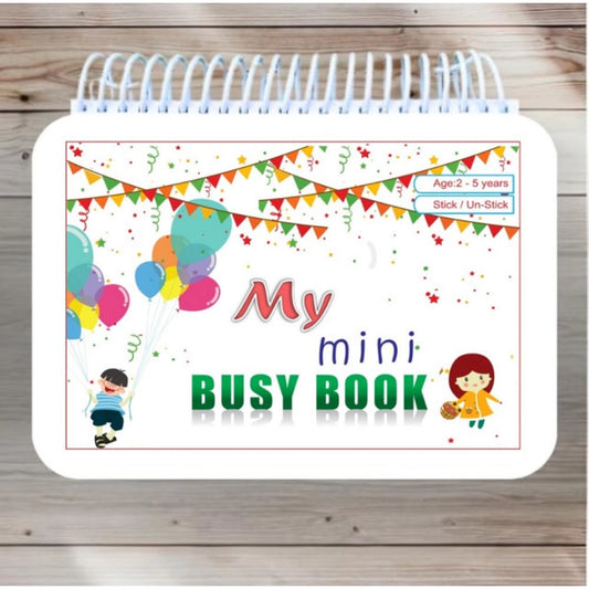 Mini Busy Book – Early Learning Activity Book for Kids (2–4 Years, Multicolor)