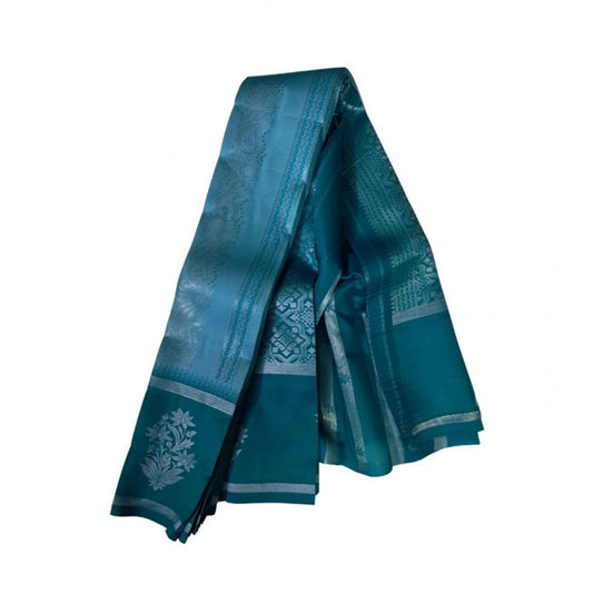 Women'S Soft Silk Wooven Saree With Unstitched Blouse 5.5Mtr (
