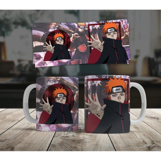 Anime Pain (Akatsuki) Ceramic Printed Coffee Mug (White)