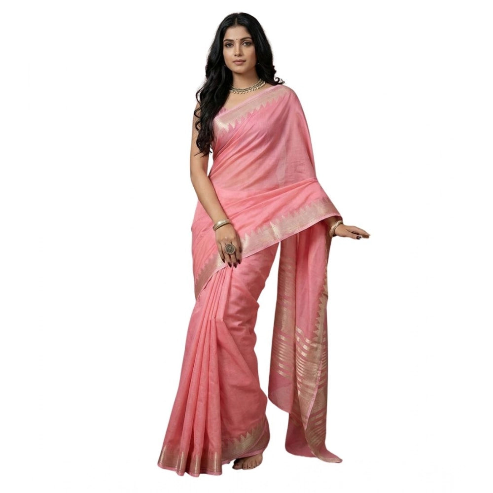 Women'S Cotton Printed Saree With Unstitched Blouse 5.5Mtr (Co