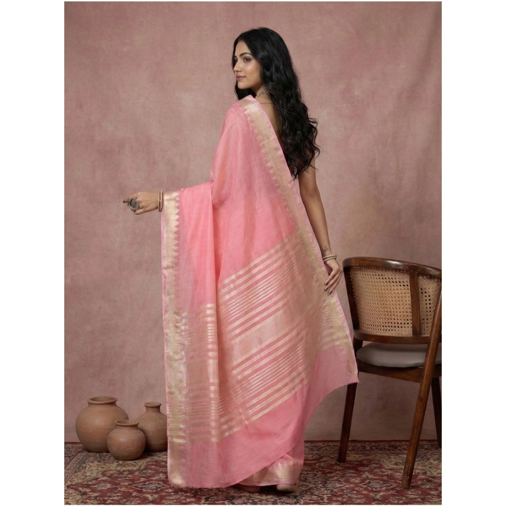 Women'S Cotton Printed Saree With Unstitched Blouse 5.5Mtr (Co