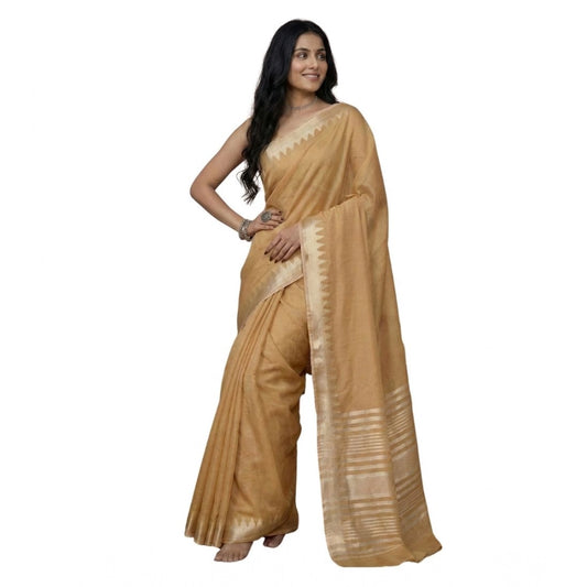Women'S Cotton Printed Saree With Unstitched Blouse 5.5Mtr (Go