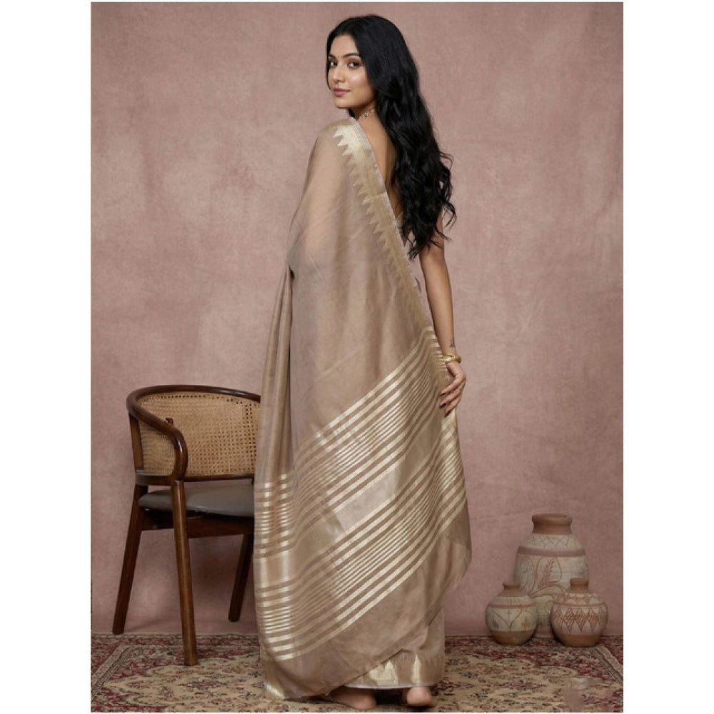 Women'S Cotton Printed Saree With Unstitched Blouse 5.5Mtr (Be