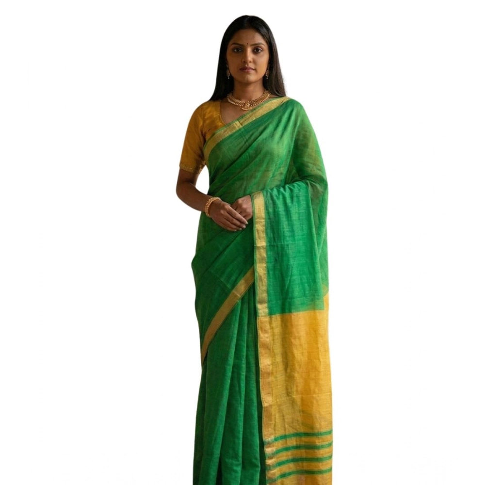 Women'S Cotton Printed Saree With Unstitched Blouse 5.5Mtr (Gr