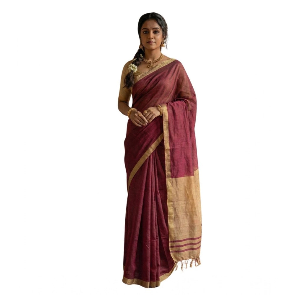 Women'S Cotton Printed Saree With Unstitched Blouse 5.5Mtr (Wi